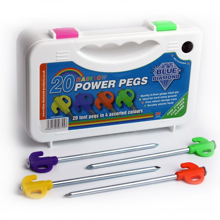 Boxed Rainbow Power Pegs x 20