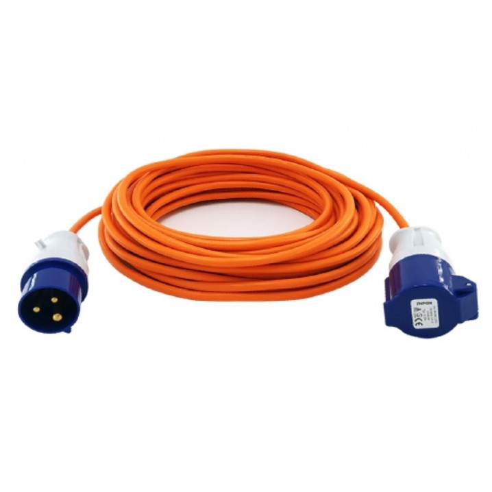 Camping Mains Extension Lead 10m 1.5mm 16A