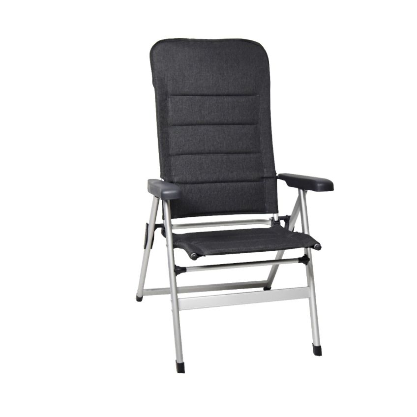 San Remo Highback Chair 600D Charcoal Twill