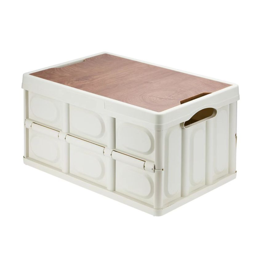 Shimanto Folding Storage Box with Table Top