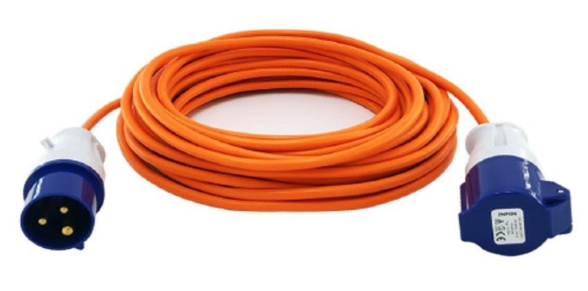 Camping Mains Extension Lead 10m 1.5mm 16A