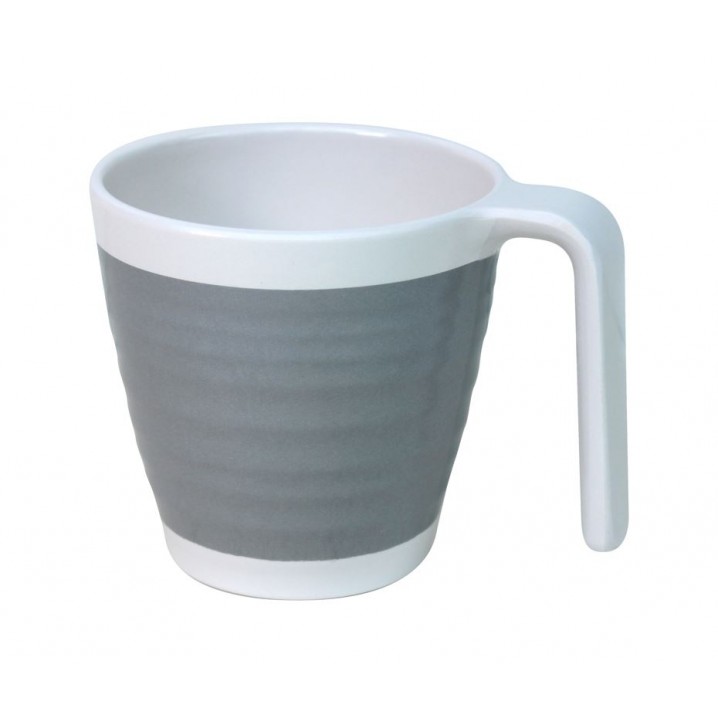 Premium 4pc Melamine Mug Set Pastel Grey