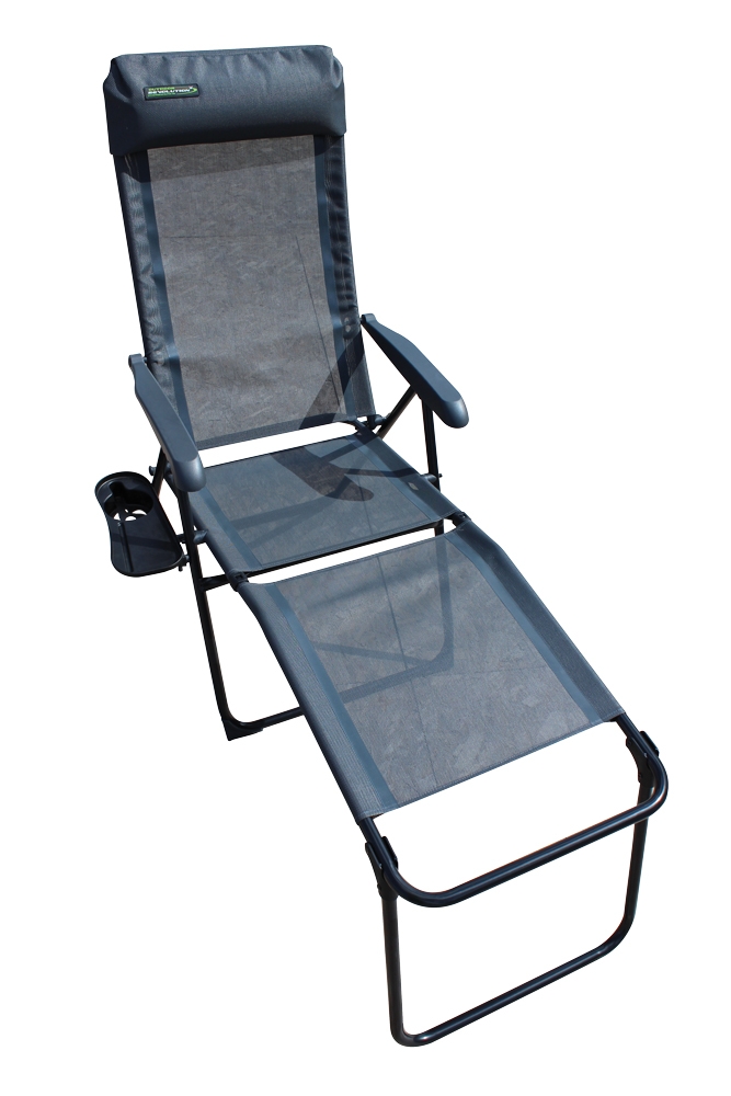 Palermo Tex Lightweight Folding, Reclining Outdoor Chair With Footrest
